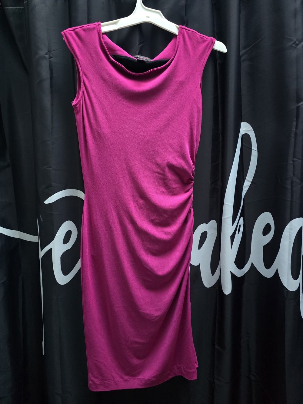 Shape FX Fuchsia Sleeveless Sheath Dress